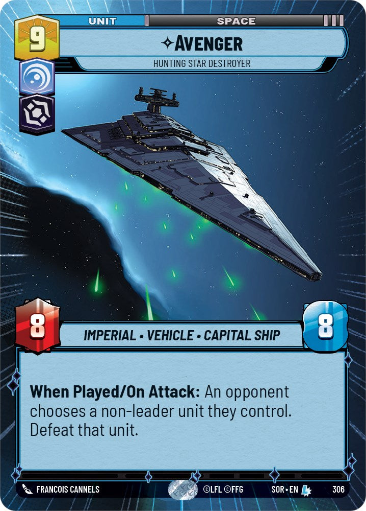 Star Wars: Unlimited: Avenger - Hunting Star Destroyer (Hyperspace) card image