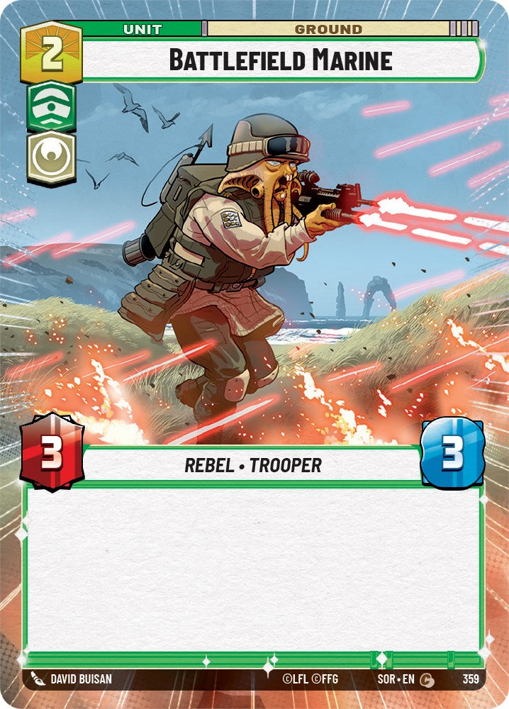 Star Wars: Unlimited: Battlefield Marine (Hyperspace) card image