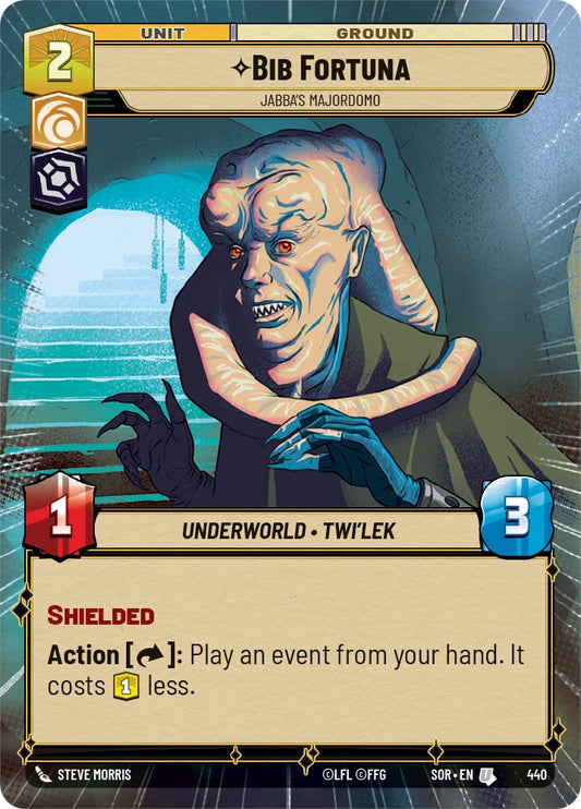 Star Wars: Unlimited: Bib Fortuna - Jabba's Majordomo (Hyperspace) card image