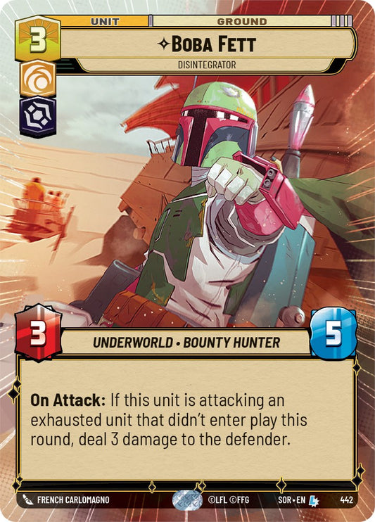 Star Wars: Unlimited: Boba Fett - Disintegrator (Hyperspace) card image