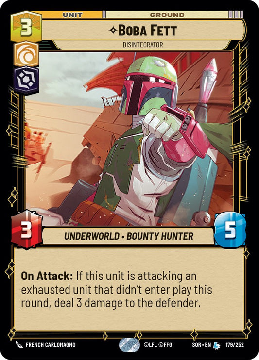 Star Wars: Unlimited: Boba Fett - Disintegrator card image