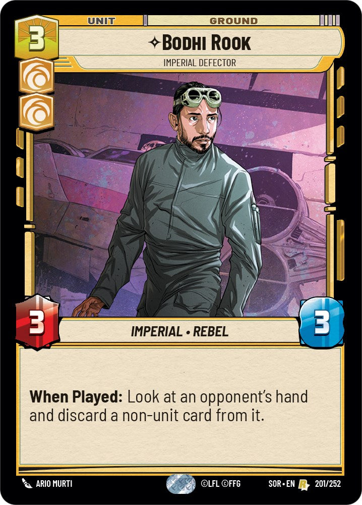 Star Wars: Unlimited: Bodhi Rook - Imperial Defector card image