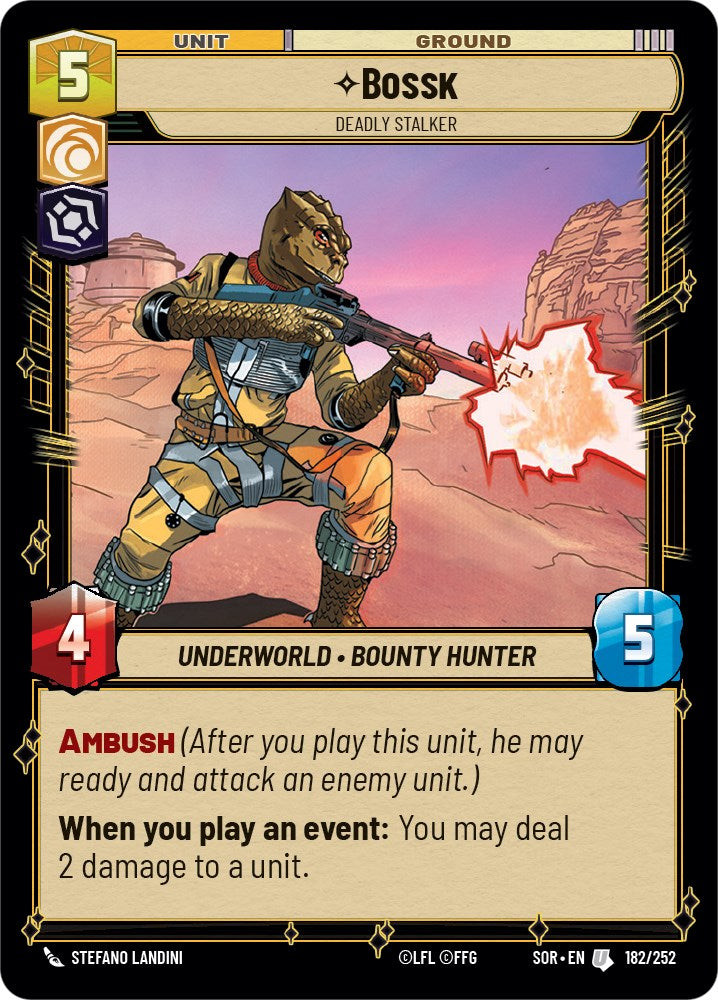 Star Wars: Unlimited: Bossk - Deadly Stalker card image