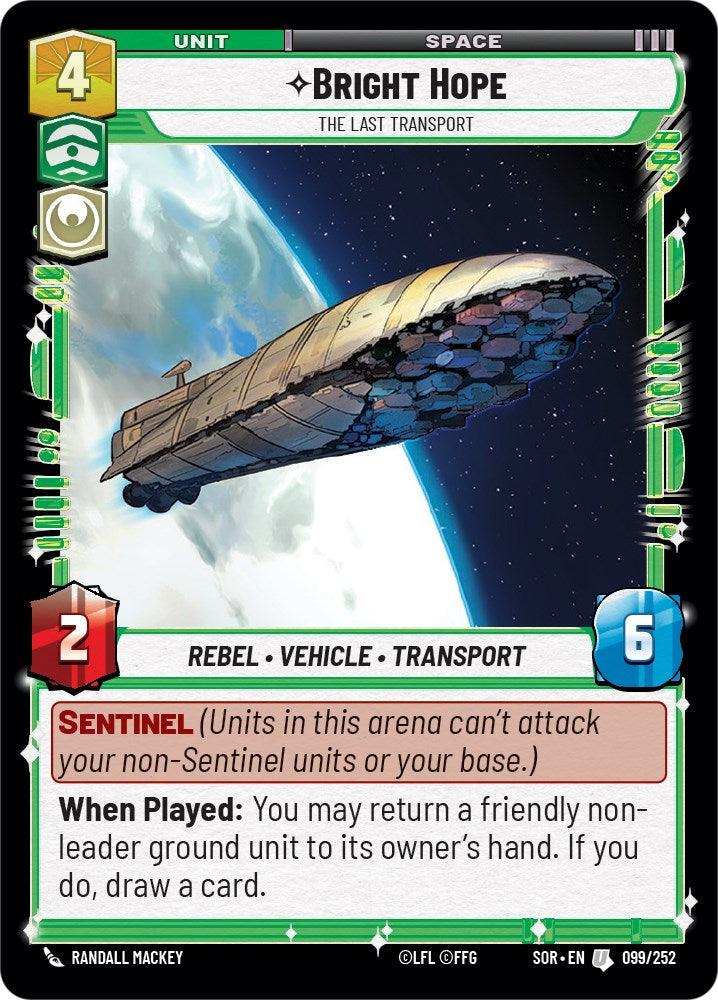 Star Wars: Unlimited: Bright Hope - The Last Transport card image