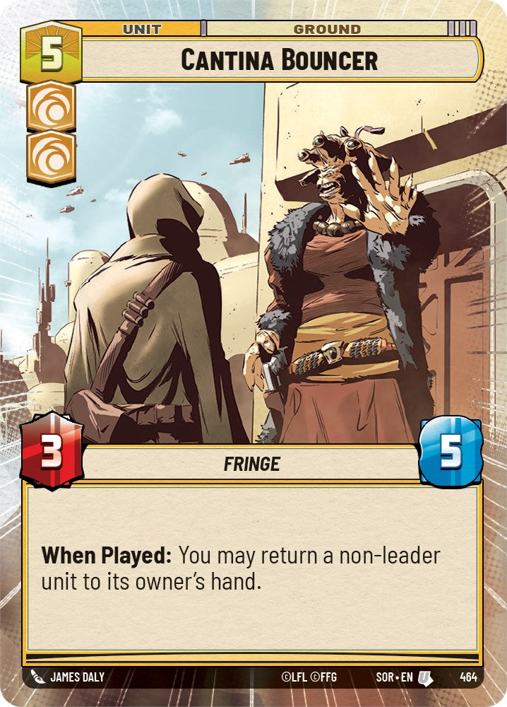 Star Wars: Unlimited: Cantina Bouncer (Hyperspace) card image