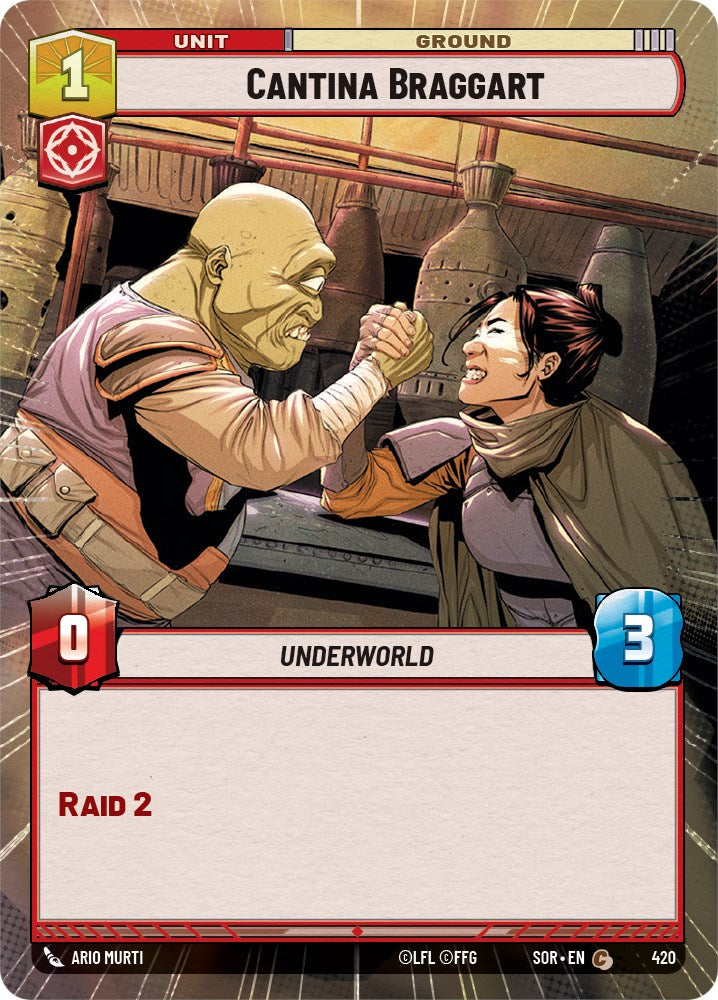 Star Wars: Unlimited: Cantina Braggart (Hyperspace) card image