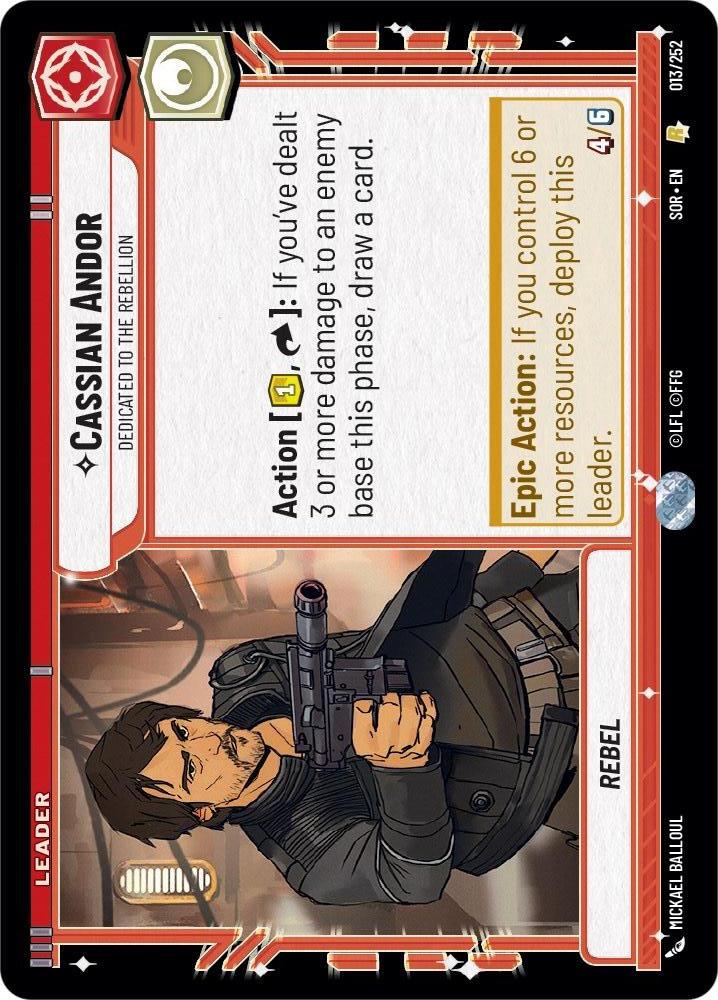 Star Wars: Unlimited: Cassian Andor - Dedicated to the Rebellion card image