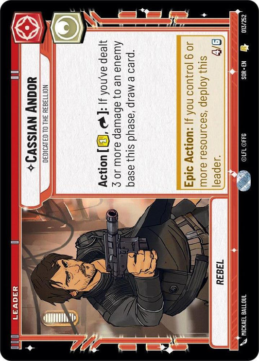 Star Wars: Unlimited: Cassian Andor - Dedicated to the Rebellion card image