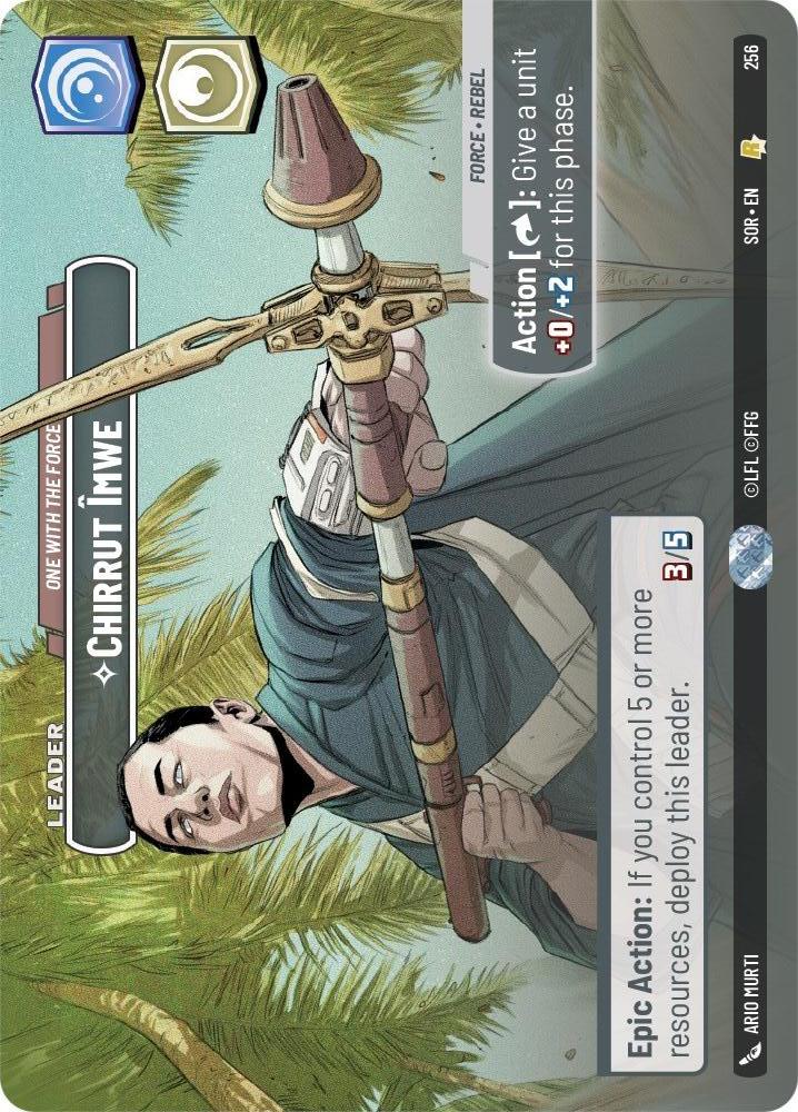 Star Wars: Unlimited: Chirrut Imwe - One With The Force (Showcase) card image