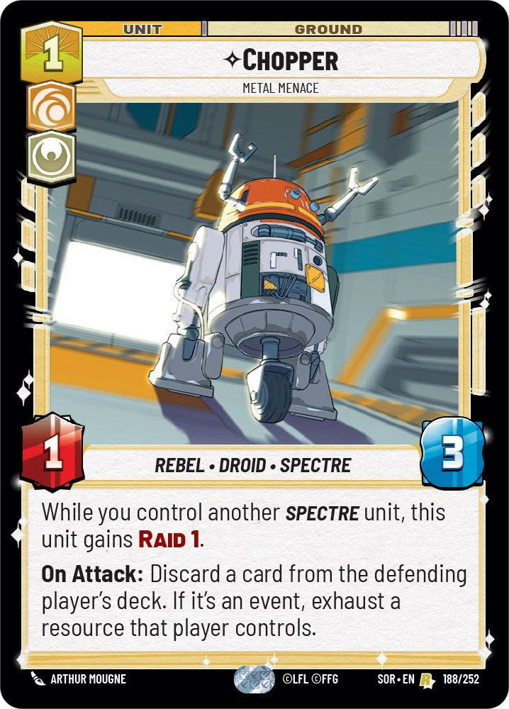 Star Wars: Unlimited: Chopper - Metal Menace card image