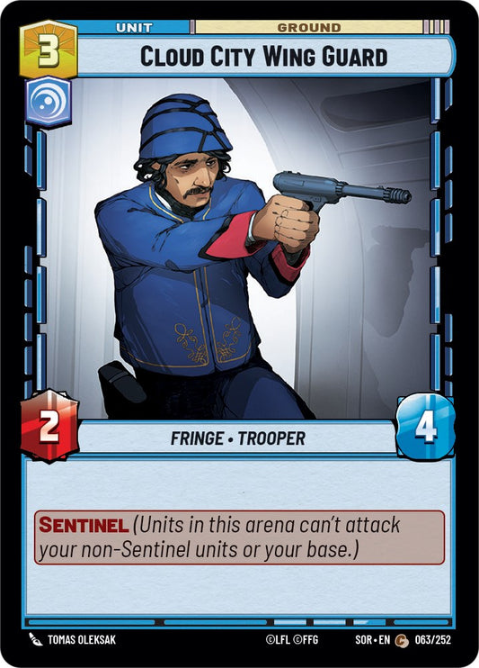 Star Wars: Unlimited: Cloud City Wing Guard card image