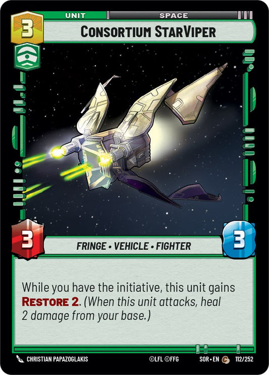 Star Wars: Unlimited: Consortium StarViper card image