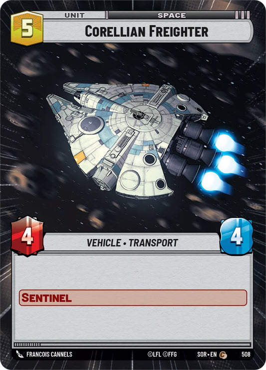 Star Wars: Unlimited: Corellian Freighter (Hyperspace) card image