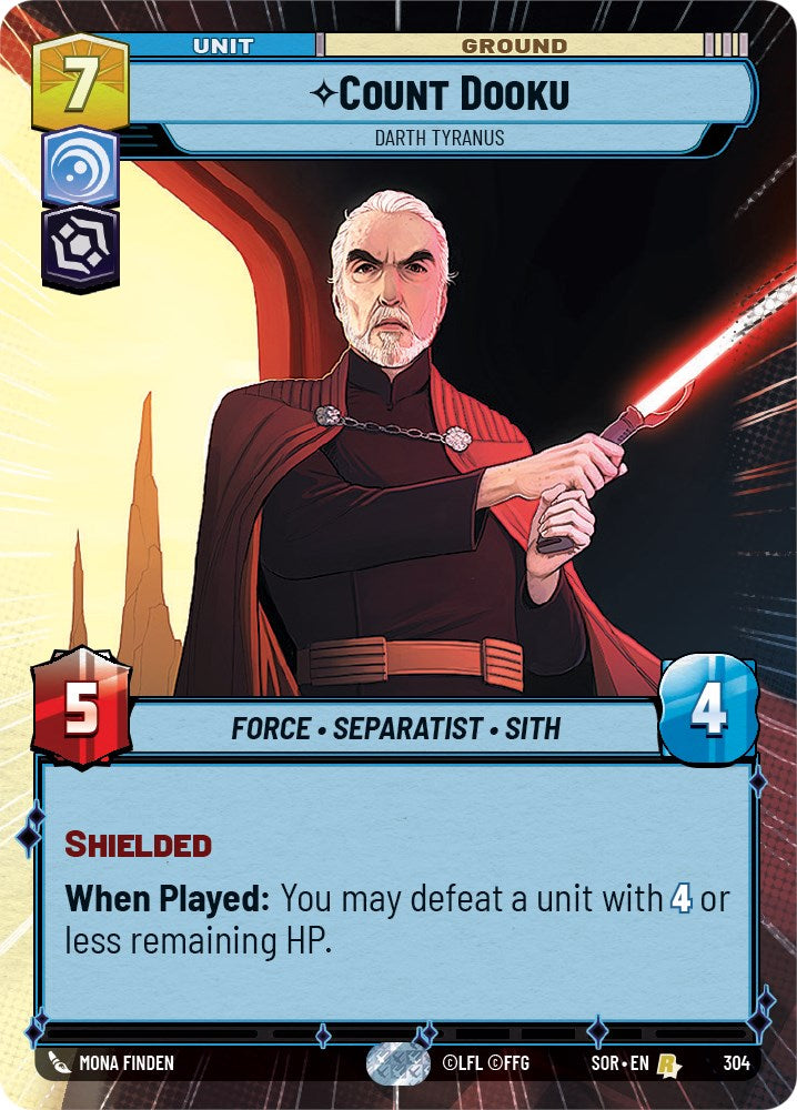 Star Wars: Unlimited: Count Dooku - Darth Tyranus (Hyperspace) card image