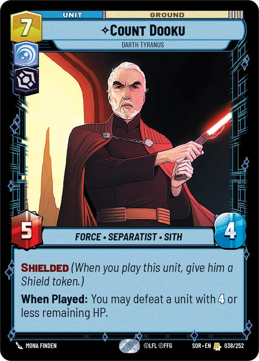 Star Wars: Unlimited: Count Dooku - Darth Tyranus card image