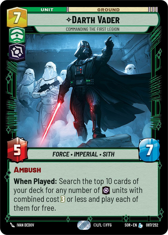 Star Wars: Unlimited: Darth Vader - Commanding the First Legion card image