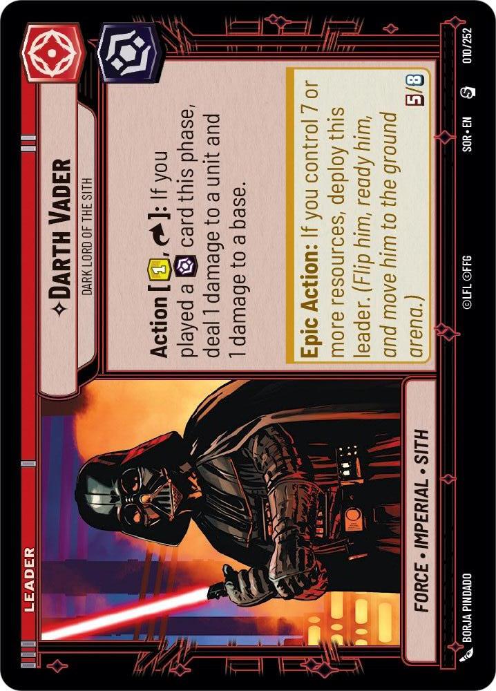 Star Wars: Unlimited: Darth Vader - Dark Lord of the Sith card image