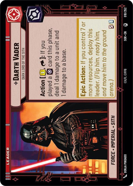 Star Wars: Unlimited: Darth Vader - Dark Lord of the Sith card image