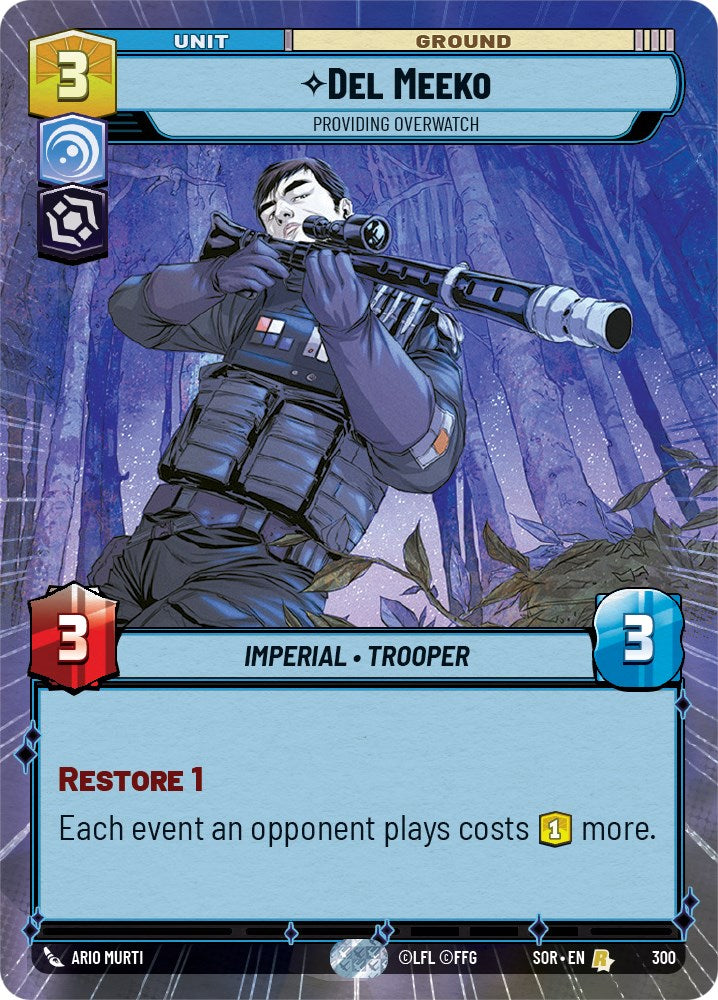 Star Wars: Unlimited: Del Meeko - Providing Overwatch (Hyperspace) card image