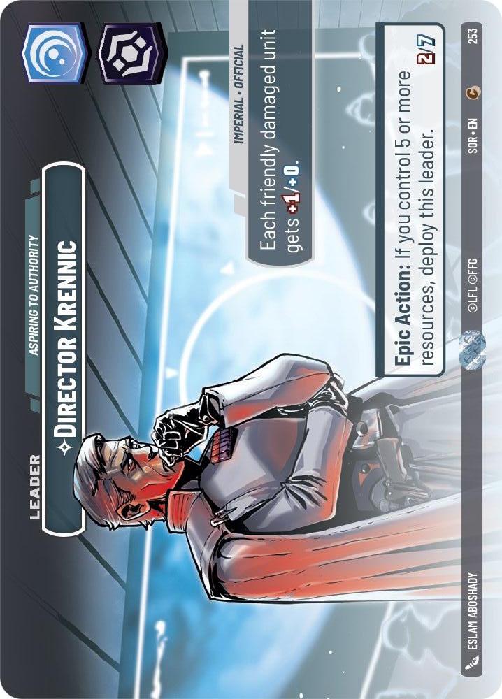 Star Wars: Unlimited: Director Krennic - Aspiring to Authority (Showcase) card image