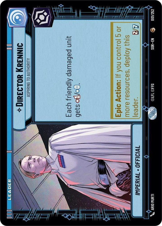 Star Wars: Unlimited: Director Krennic - Aspiring to Authority card image