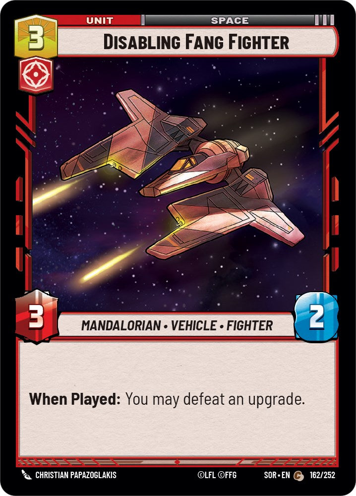 Star Wars: Unlimited: Disabling Fang Fighter card image