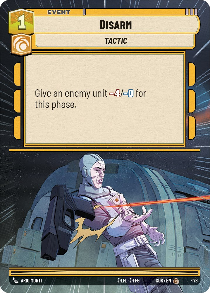 Star Wars: Unlimited: Disarm (Hyperspace) card image