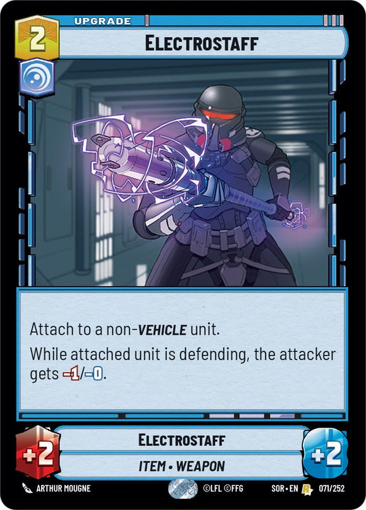 Star Wars: Unlimited: Electrostaff card image