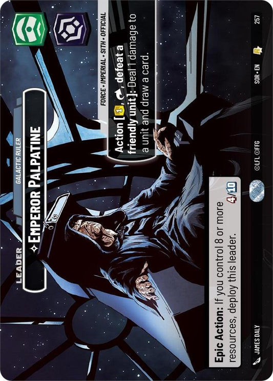 Star Wars: Unlimited: Emperor Palpatine - Galactic Ruler (Showcase) card image