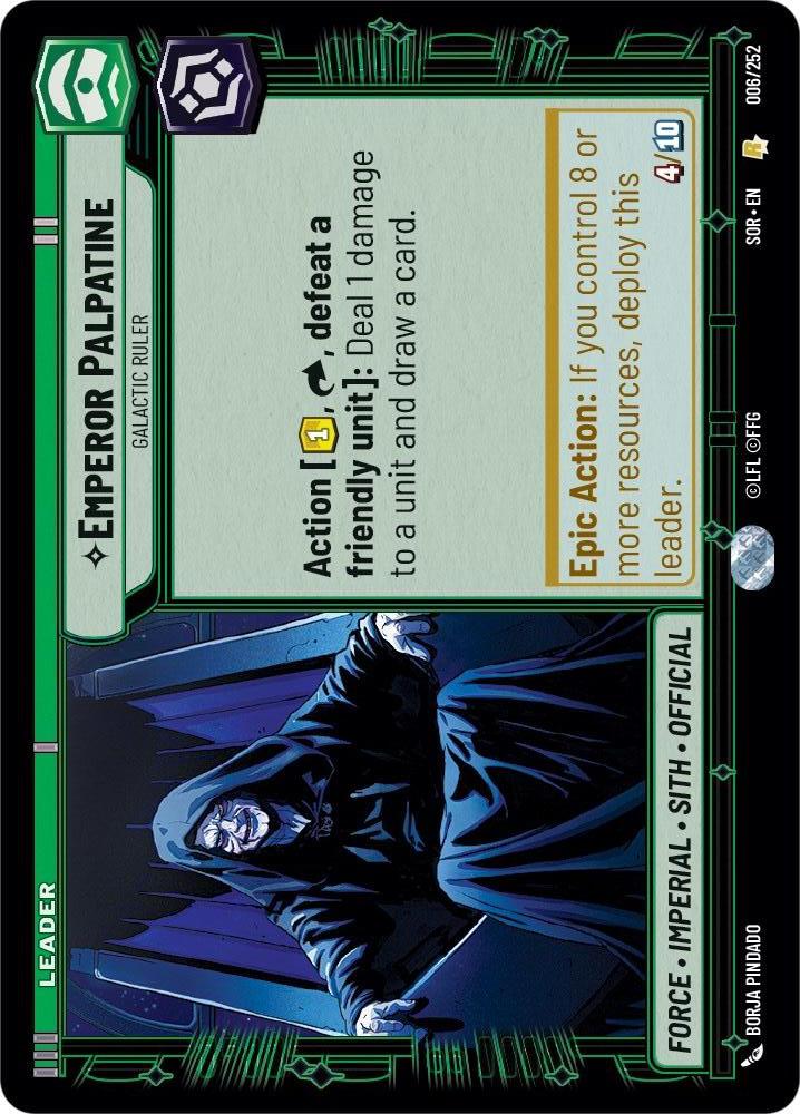 Star Wars: Unlimited: Emperor Palpatine - Galactic Ruler card image