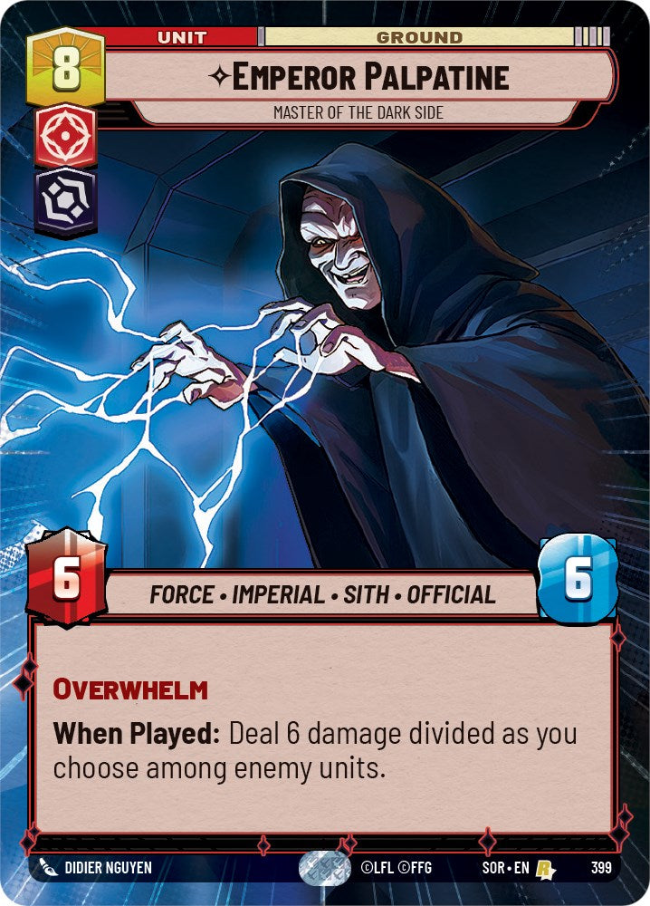 Star Wars: Unlimited: Emperor Palpatine - Master of the Dark Side (Hyperspace) card image