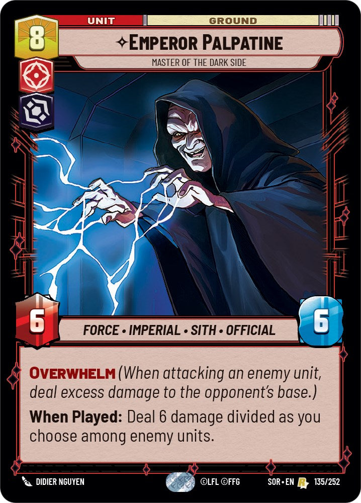 Star Wars: Unlimited: Emperor Palpatine - Master of the Dark Side card image