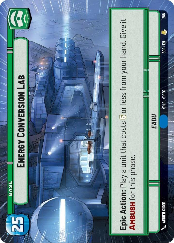 Star Wars: Unlimited: Energy Conversion Lab (Hyperspace) card image