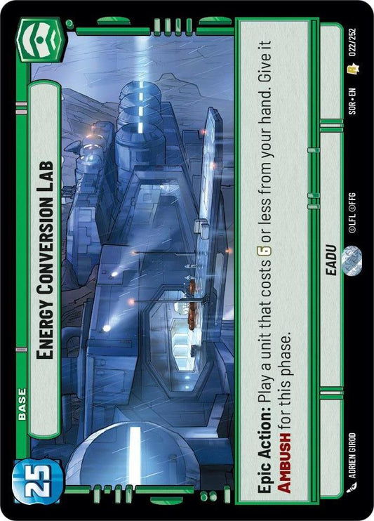 Star Wars: Unlimited: Energy Conversion Lab card image