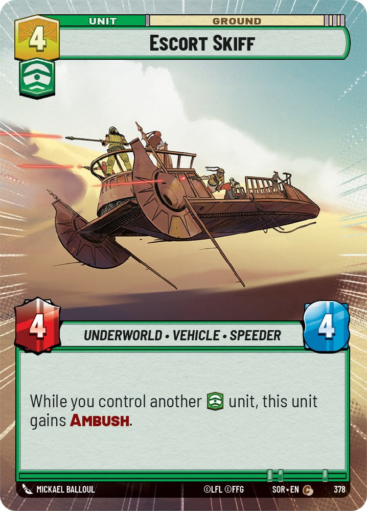 Star Wars: Unlimited: Escort Skiff (Hyperspace) card image