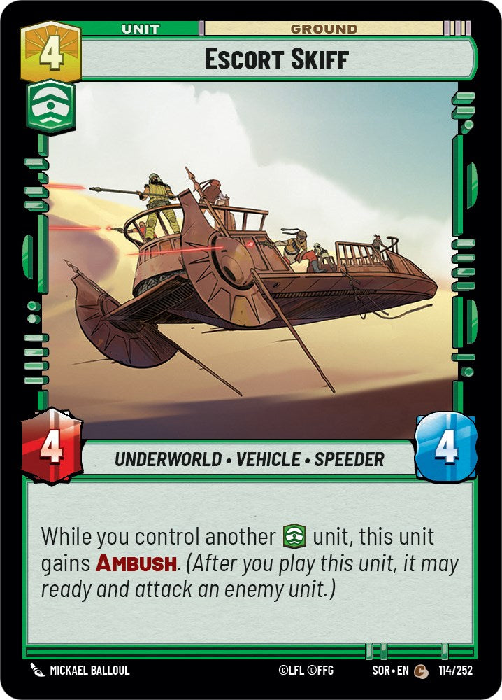 Star Wars: Unlimited: Escort Skiff card image