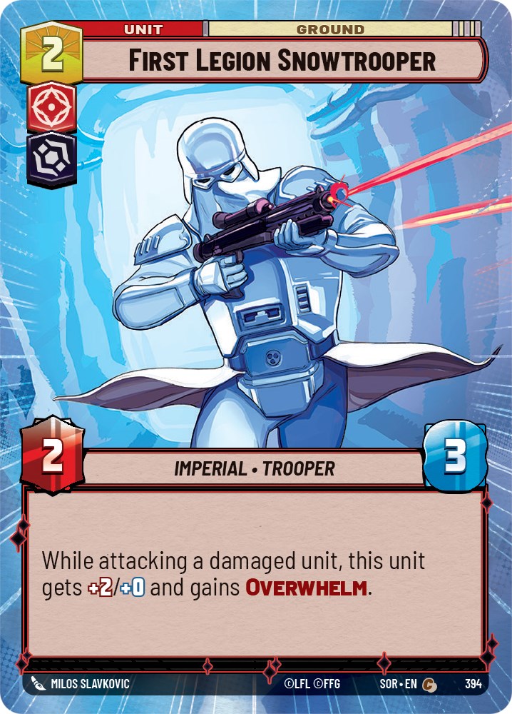 Star Wars: Unlimited: First Legion Snowtrooper (Hyperspace) card image