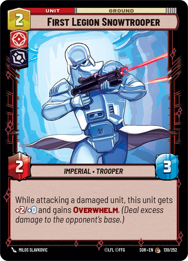 Star Wars: Unlimited: First Legion Snowtrooper card image