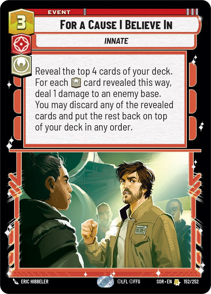 Star Wars: Unlimited: For A Cause I Believe In card image