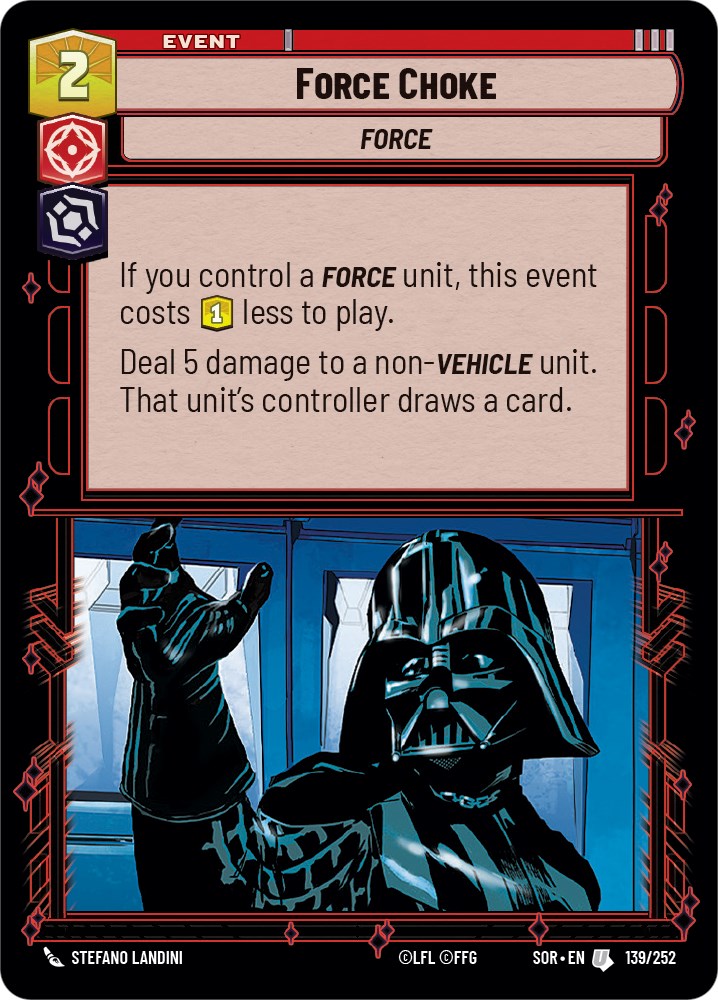 Star Wars: Unlimited: Force Choke card image