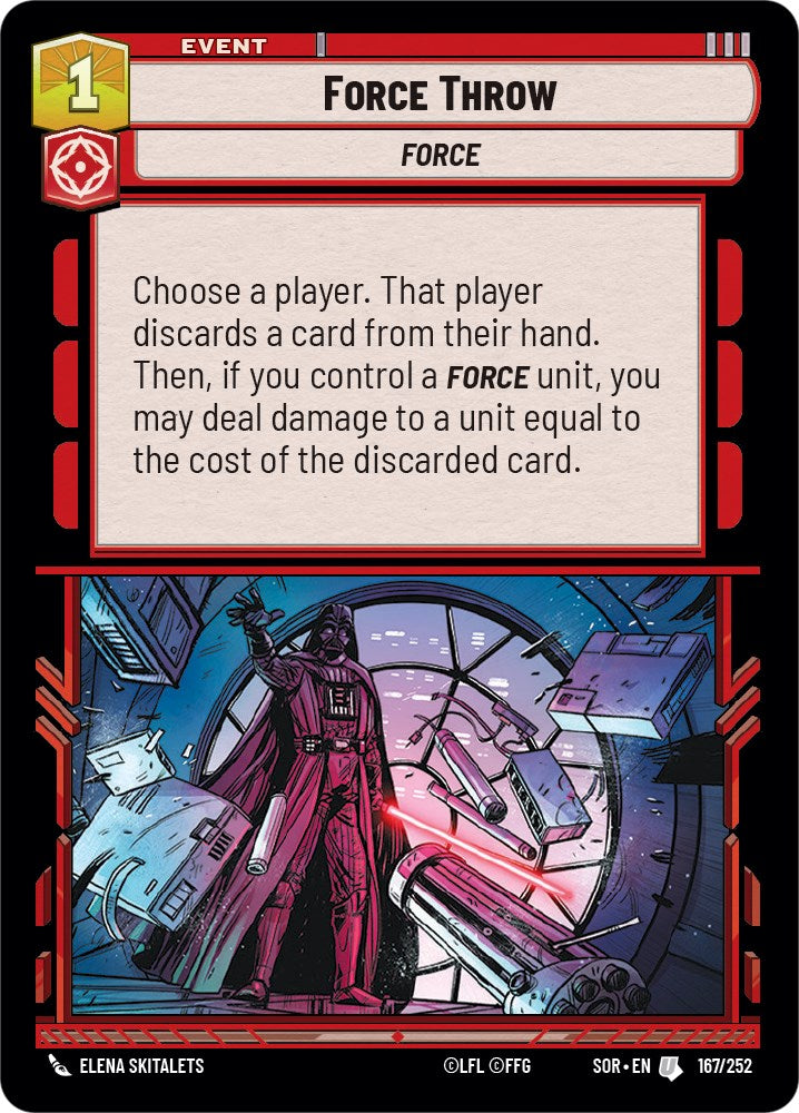 Star Wars: Unlimited: Force Throw card image