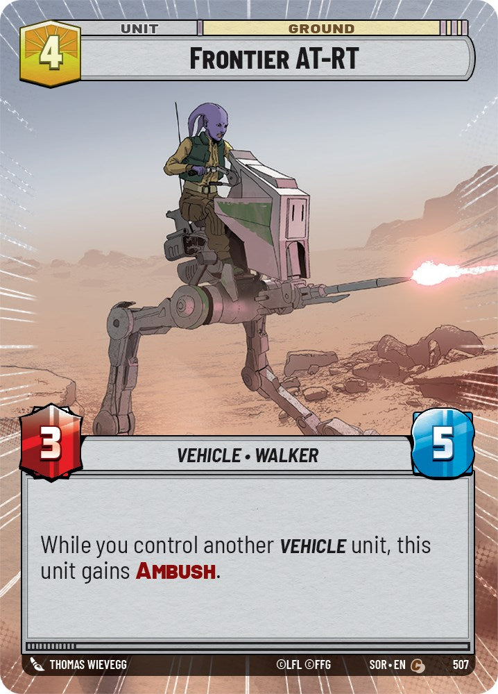 Star Wars: Unlimited: Frontier AT-RT (Hyperspace) card image