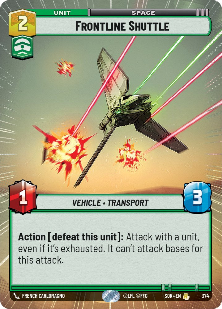 Star Wars: Unlimited: Frontline Shuttle (Hyperspace) card image