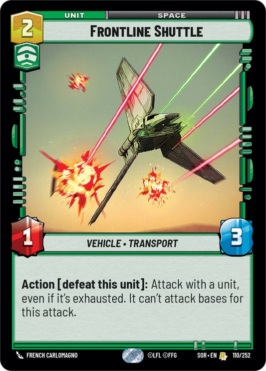 Star Wars: Unlimited: Frontline Shuttle card image