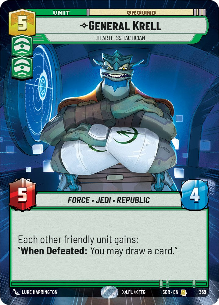 Star Wars: Unlimited: General Krell - Heartless Tactician (Hyperspace) card image