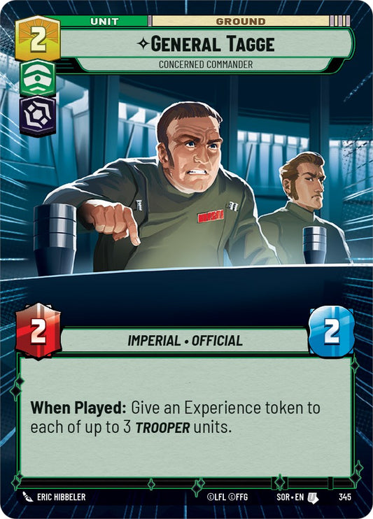 Star Wars: Unlimited: General Tagge - Concerned Commander (Hyperspace) card image