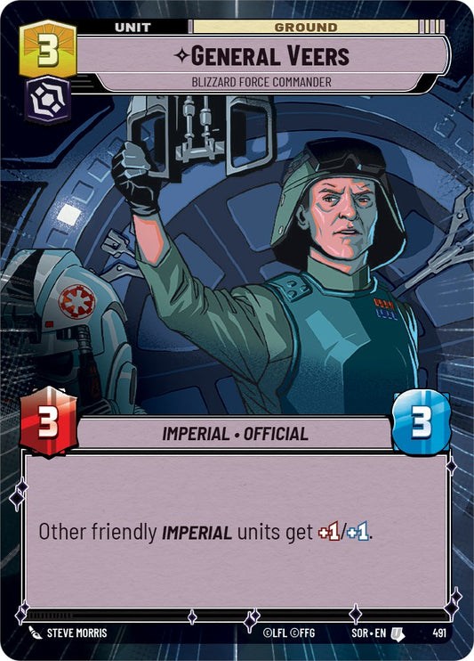 Star Wars: Unlimited: General Veers - Blizzard Force Commander (Hyperspace) card image