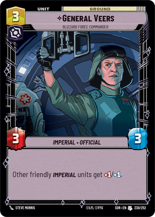 Star Wars: Unlimited: General Veers - Blizzard Force Commander card image