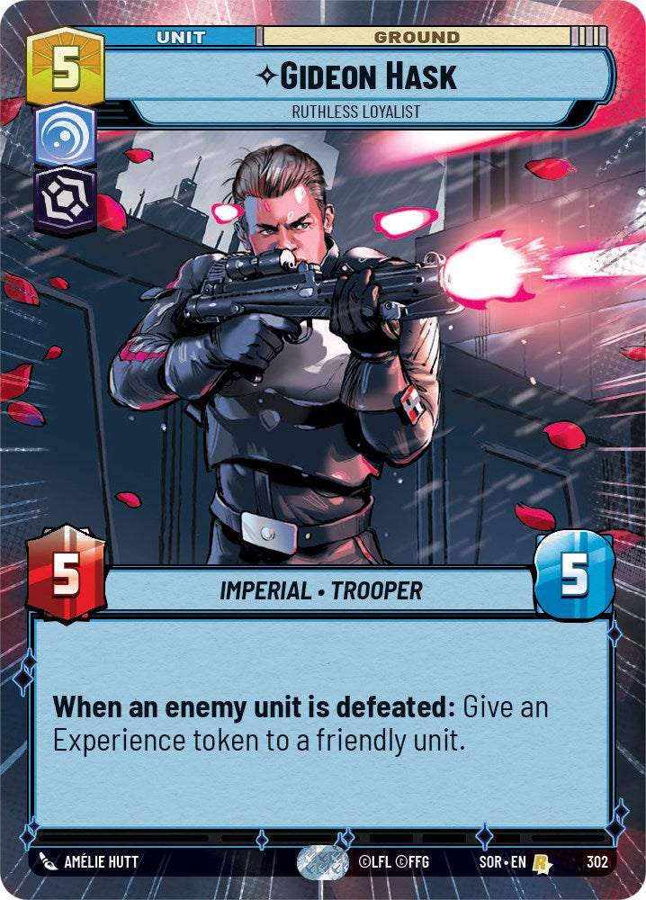 Star Wars: Unlimited: Gideon Hask - Ruthless Loyalist (Hyperspace) card image