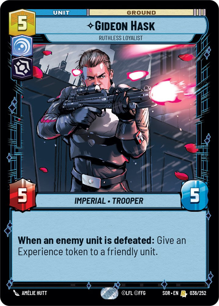 Star Wars: Unlimited: Gideon Hask - Ruthless Loyalist card image